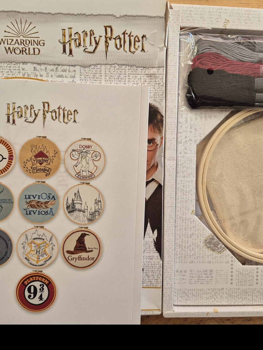Harry Potter Embroidery Kit that includes Book, Fabric,  iron on transfers - Picture 7 of 7